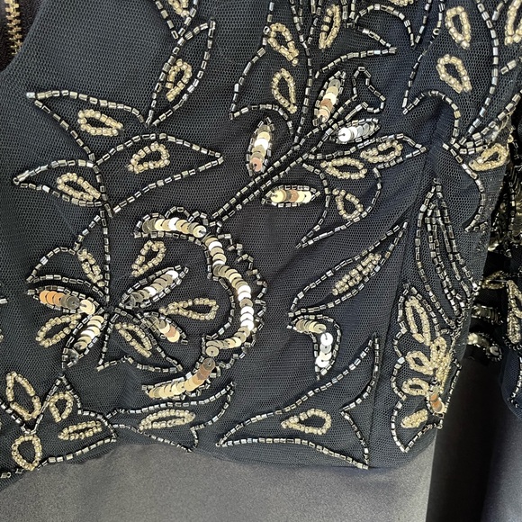 Lovedrobe Luxe (ASOS) Embellished V-Neck Midi Dress (US Size 28) - Picture 10 of 13